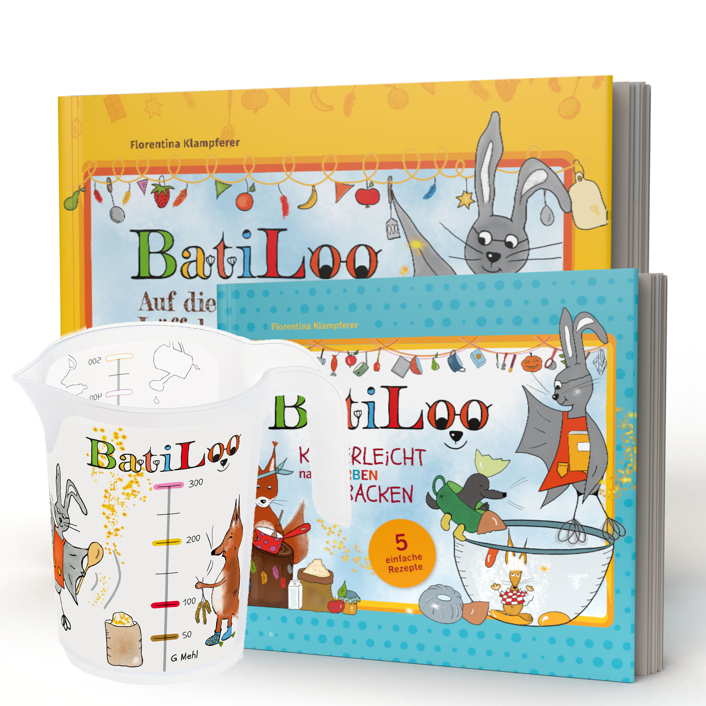 Das Set für kleine BACK-MÄUSE und große KOCH-TIGER! 17 leckere & einfache Rezepte! Inkl. gratis Messbecher
