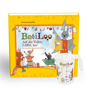 Batiloo Buch + Becher Aktion