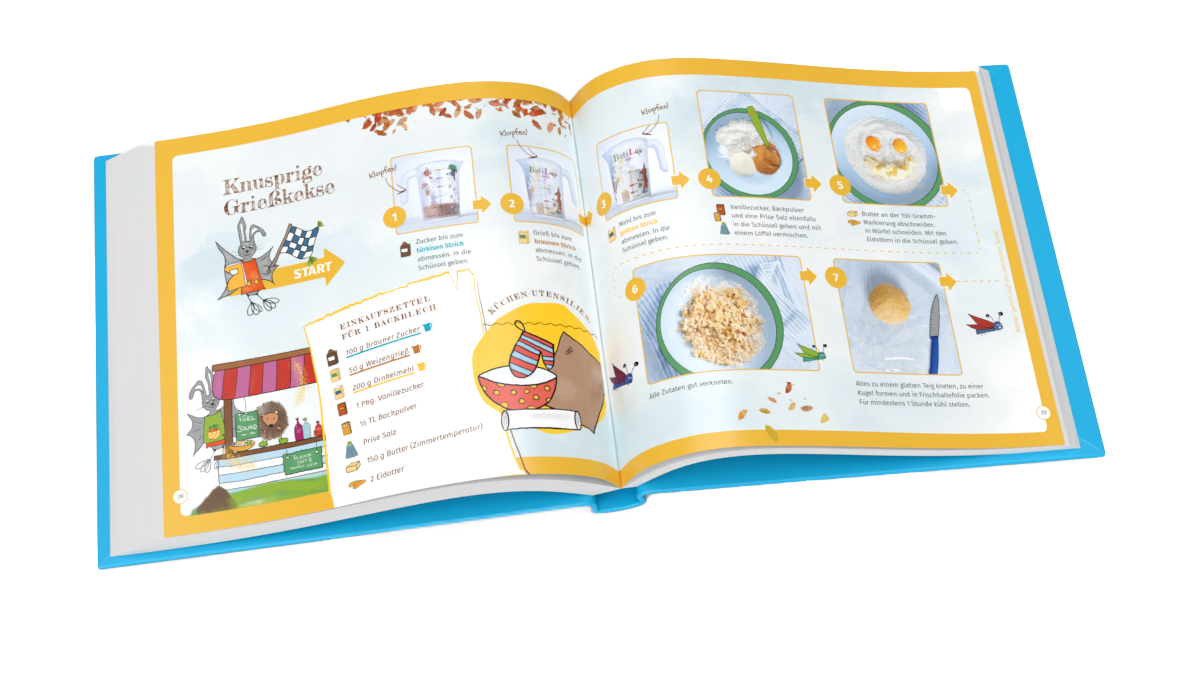 AKTION: Koch-und Backbuch für Kinder + Messbecher - BatiLoo